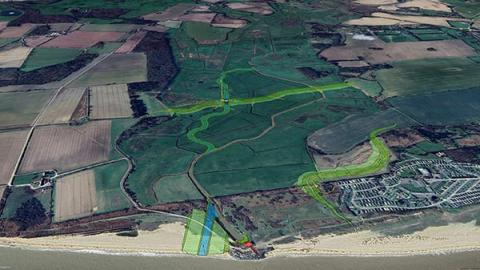 Flood protection scheme close to the A12