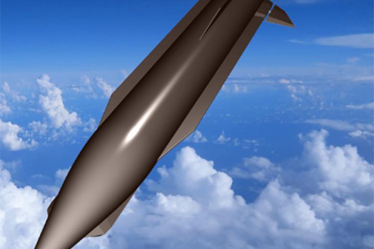 An impression of a hypersonic missile. Image credit: courtesy of the Ministry of Defence. An impression of a hypersonic missile. Image credit: courtesy of the Ministry of Defence.